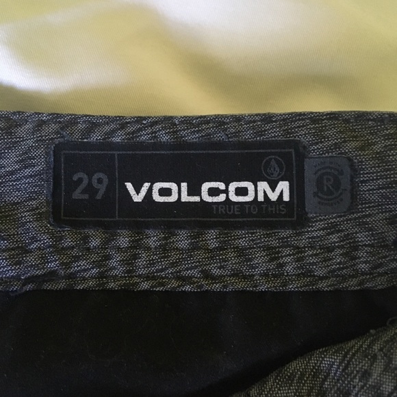 Volcom Blue-Gray Stripes Frickin Surf N' Turf Mix Hybrid Shorts Size 29 - Picture 4 of 8